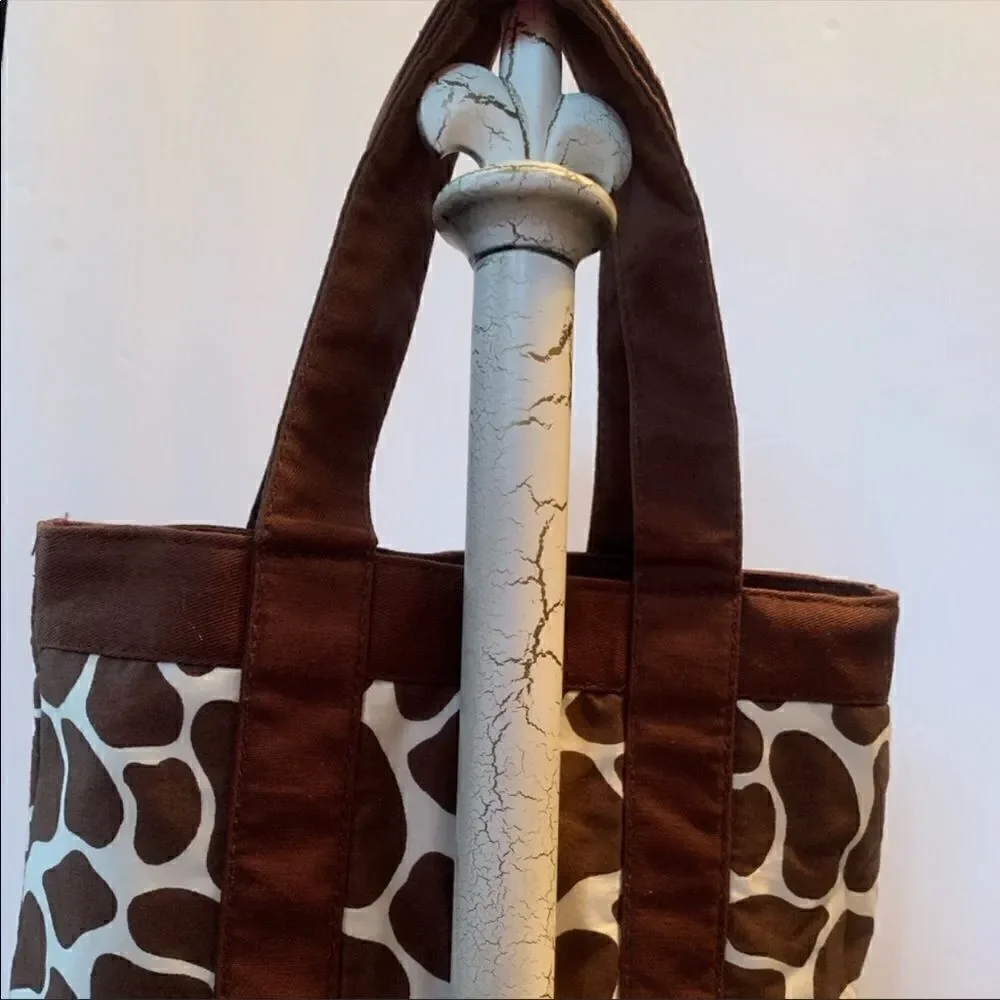 Gymboree Glamour Safari Tote Purse Giraffe Print